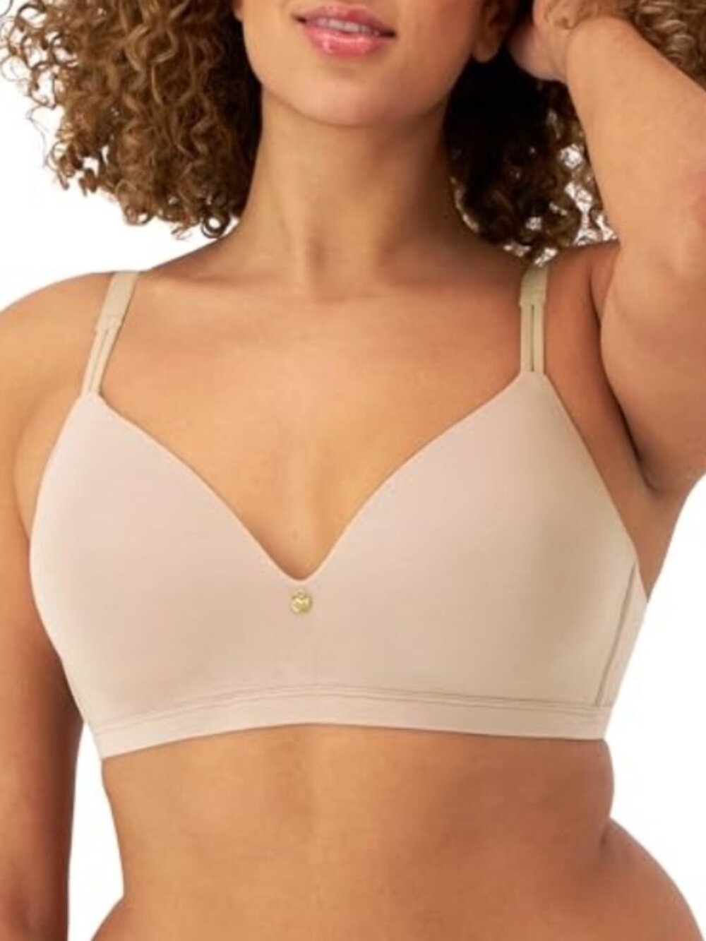 Maidenform Women's Luxe Wireless T-Shirt Bra Beige Bra Size 38B 12663